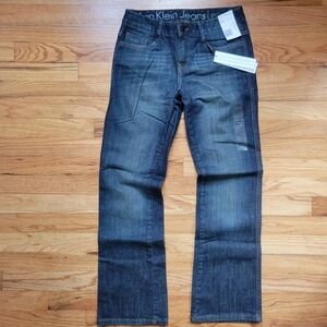 Calvin Klein Jeans Lean Bootcut Women 2x30 Blue Denim Pants W897A95 05H Rustic